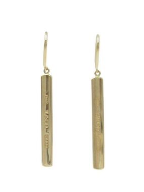 Tiffany & Co. 1837 Plate Earrings, 18K Yellow Gold